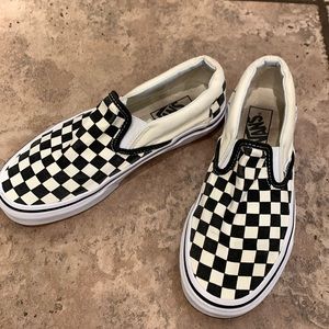 Black/White checkerboard Vans